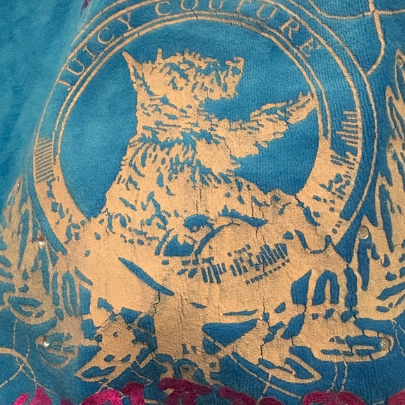 NWT Juicy Couture Royal Couture Vintage y2k zip hoodie size XL - Picture 4 of 5